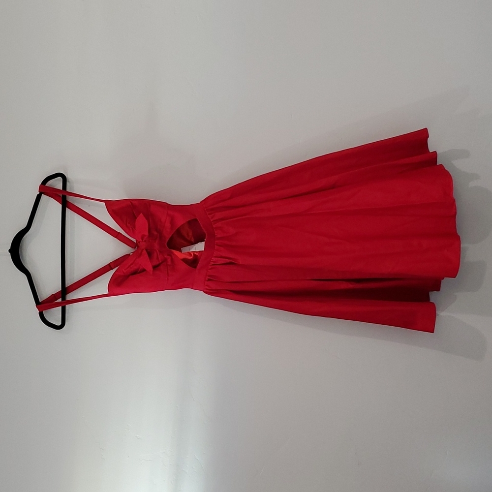Pinup girl clothing Pinup Couture dress medium new with tags red